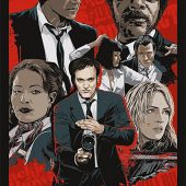 Quentin Tarantino XX 24 x 36 inch Movie Poster – Reservoir Dogs, Pulp Fiction, Jackie Brown, Kill Bill