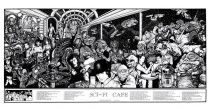 Sci-Fi Cafe Art 36 X 19 inch Movie Poster