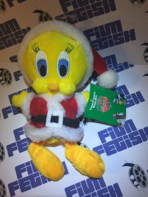 Tweety Santa Bean Bag 8 inch Plush Doll Looney Tunes (1998)