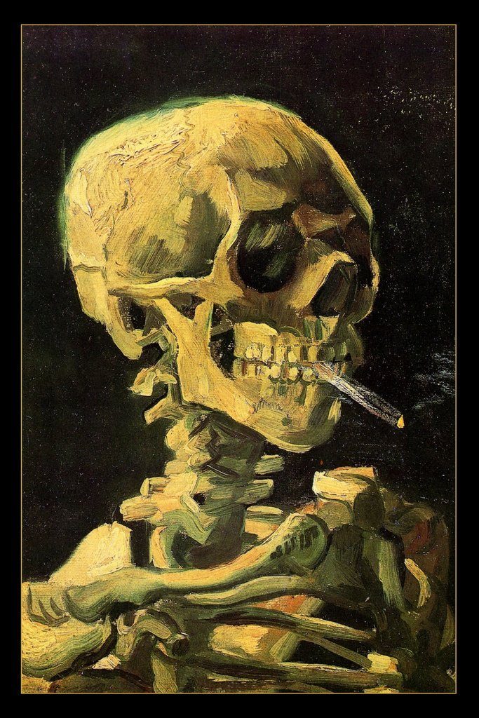 Van Gogh Skull 24 X 36 inch Poster