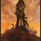 Frank Frazetta The Barbarian 24 x 36 inch Fantasy Art Poster