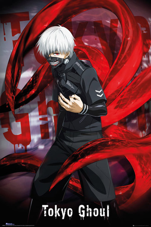 Tokyo Ghoul Kaneki Red Pose 24 x 36 inch Anime Series Poster