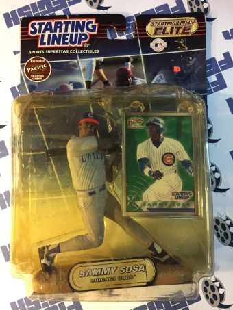 Hasbro Chicago Cubs Sammy Sosa MLB Starting Lineup Elite 2000 Figure with Pacific Trading Card