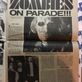 The Monster Times Magazine Volume 1 Number #6 with full-color Plague of the Zombies Poster (1972)