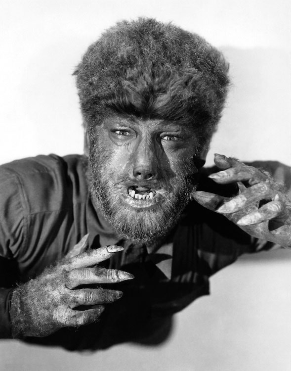 The Wolf Man Black and White Portrait 24 x 36 inch Movie Poster