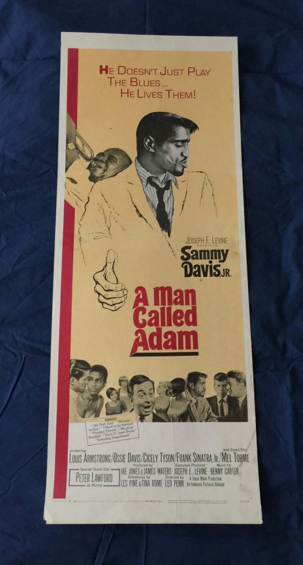 A Man Called Adam Original 14 x 36 inch Insert Movie Poster (1966)