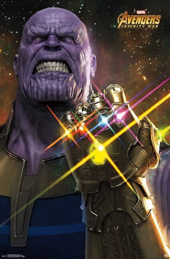Avengers: Infinity War Thanos Fist Punch 22 x 34 inch Movie Poster 15239