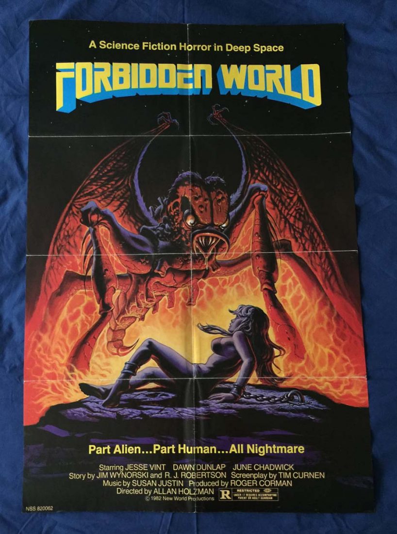 Forbidden World Original 27 x 40 inch Movie Poster (1982)
