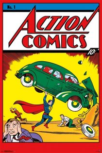 Action Comics Number 1 Cover Featuring Superman 24 x 36 inch Comics Poster