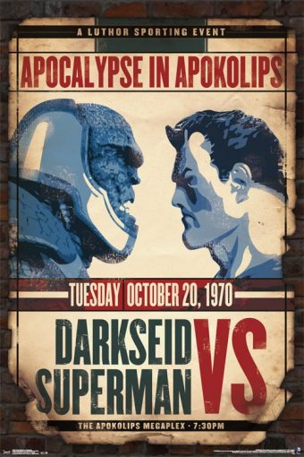 Darkseid vs Superman Apocalypse in Apokolips 24 x 36 inch Comics Poster
