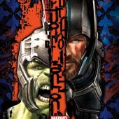 Thor: Ragnarok Hulk/Thor Character Portrait Split 22 x 34 inch Movie Poster