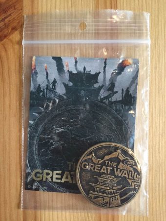 NYCC Exclusive 2016 The Great Wall Medallion Coin Promo Karry Wang Matt Damon