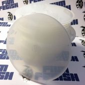 25 Pack Frosted Clear Round Clamshell CD DVD Case with Snap Seal