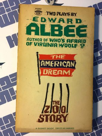 Two Plays by Edward Albee: The American Dream and The Zoo Story Paperback Edition (1959)