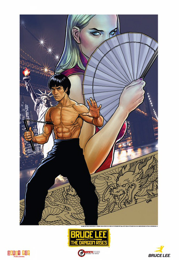 Darby Pop Bruce Lee: The Dragon Rises #1 NYCC 11 x 17 inch Convention Exclusive Lithograph