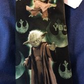 Star Wars Universe Yoda Pattern Necktie