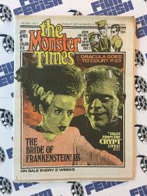 The Monster Times Volume 1 Number 4 Including Centerfold Poster by Jeff Jones (March 15, 1972)