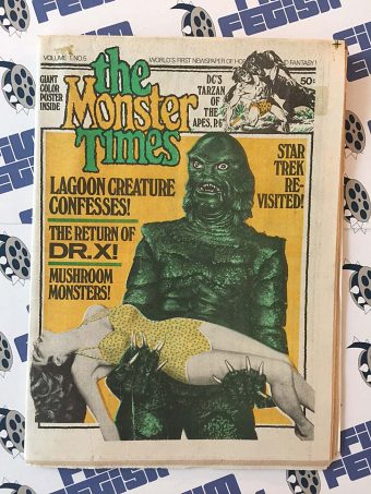 The Monster Times Volume 1 Number 5 Including Cover by N. Ominous (March 29, 1972)