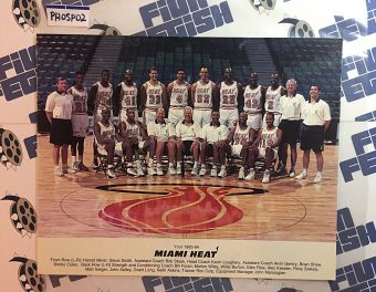 Miami Heat 1993-1994 Original Team Photo – John Salley, Steve Smith, Glen Rice [PHOSP02]