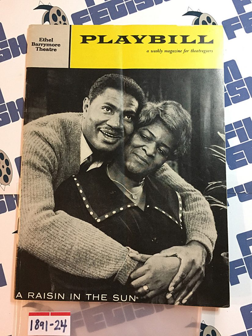 Playbill Magazine A Raisin in the Sun at Ethel Barrymore Theatre (Sept. 1959) [189124]