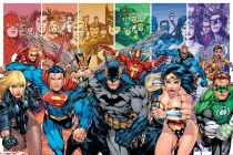 Justice League of America Racing Forward 36 x 24 inch Comics Poster