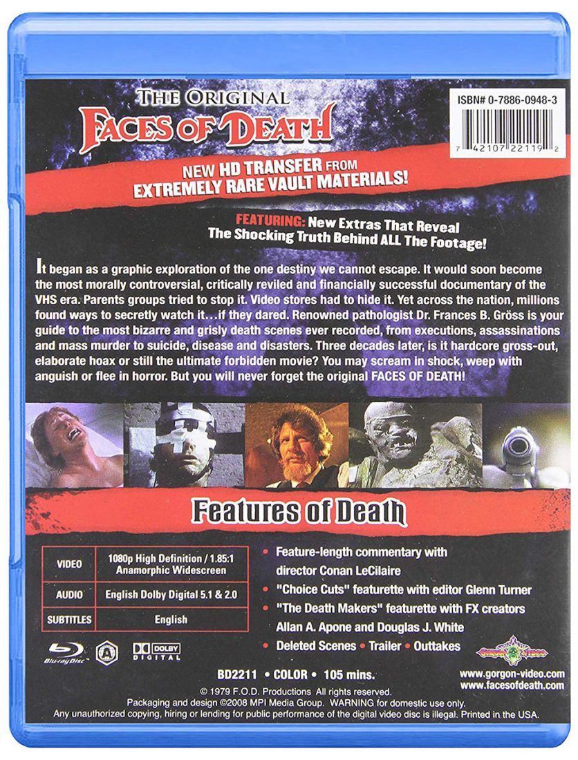 Faces of Death 30th Anniversary Edition Blu-ray