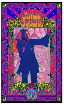 Janis Joplin 1967 Bob Masse 18×24 inch Tribute Music Poster