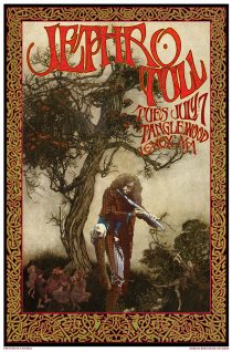 Jethro Tull Tanglewood Lenox MA July 7 Bob Masse 15×23 inch Music Concert Poster