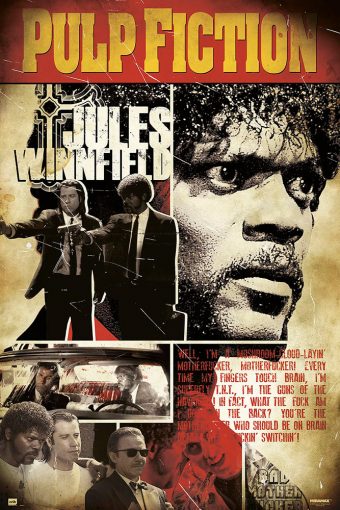 Pulp Fiction Samuel L. Jackson Jules Winnfield Character 24 x 36 inch Movie Poster