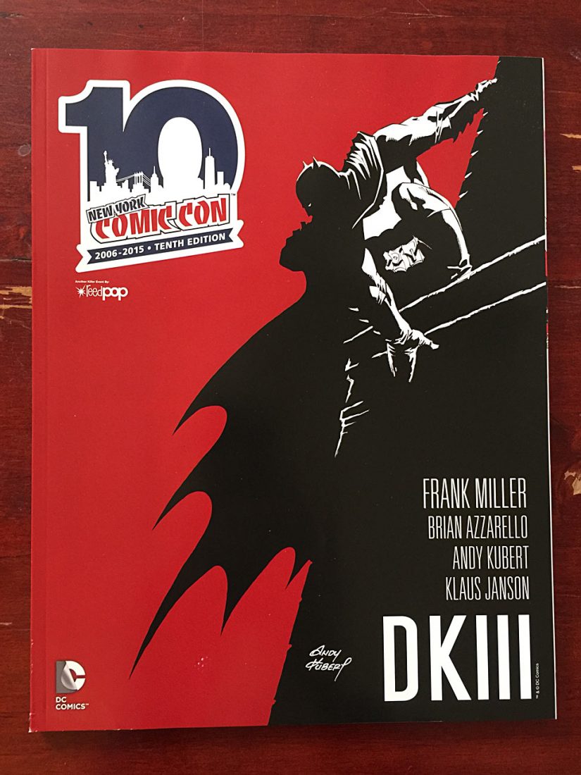 New York Comic Con 10th Anniversary Program Guide with Andy Kubert Batman Cover Art
