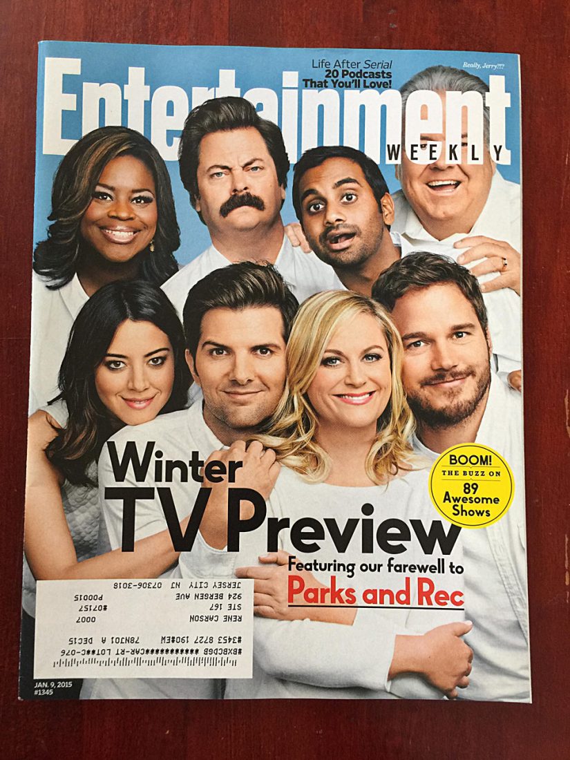 Entertainment Weekly Magazine (January 9, 2015) Parks and Recreation Farewell