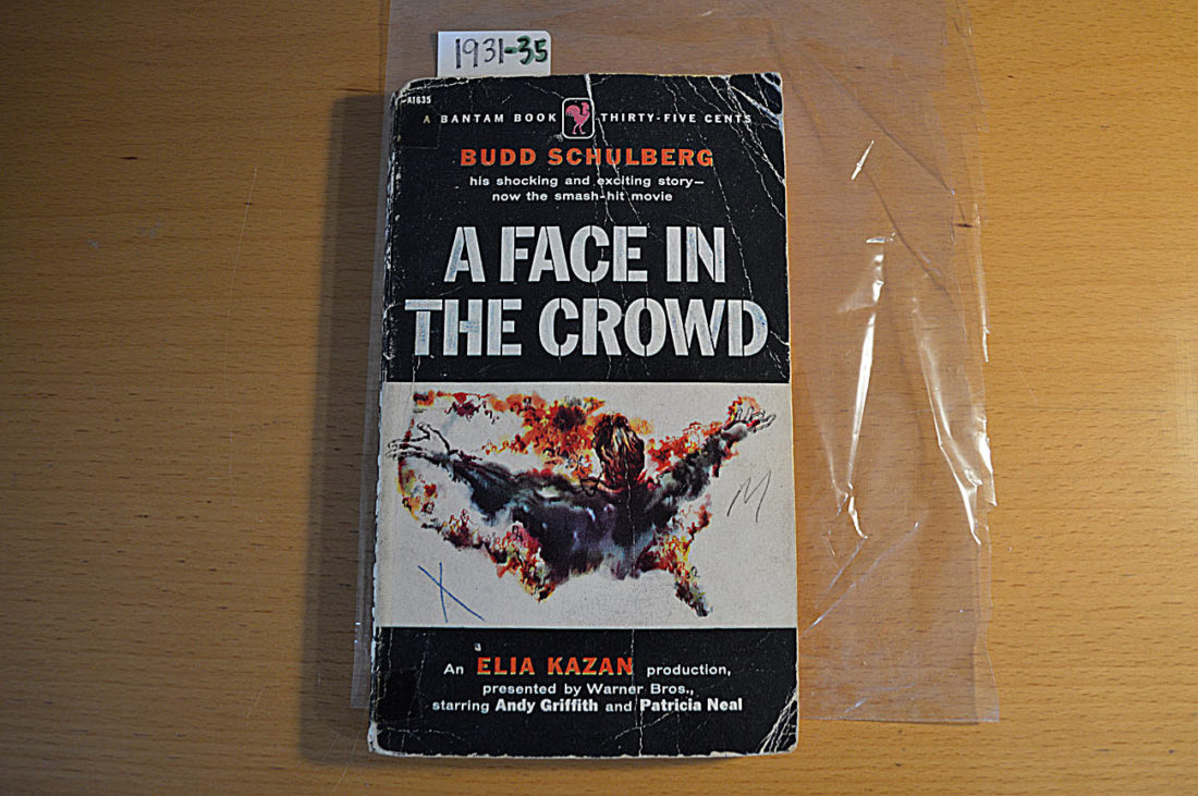 A Face in the Crowd Movie Tie-In Edition Bantam A1635 (June 1957) [193135]