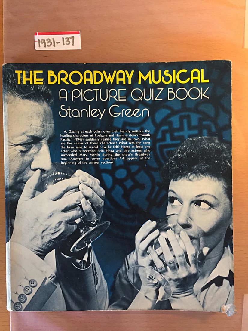 Broadway Musical: A Picture Quiz Book Paperback 1st Edition (1977)