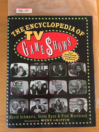 The Encyclopedia of TV Game Shows: Completely Updated 3rd Edition Hardcover (1999)