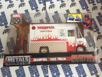 Marvel Deadpool Collectible Figurine with Taco Truck Die-cast Truck 1:24 Scale Vehicle