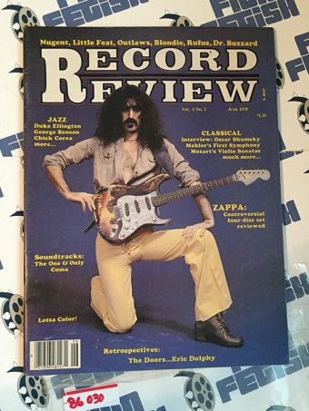 Record Review Magazine (June 1978) Frank Zappa, Nugent, Little Feat, Outlaws, Blondie, Rufus, Dr. Buzzard 86030