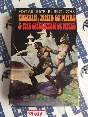 Thuvia Maid of Mars & The Chessmen of Mars by Edgar Rice Burroughs Hardcover (1972) Frank Frazetta Cover Art