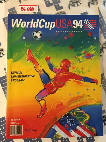 World Cup USA 1994 Official Commemorative Program Peter Max Cover
