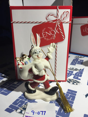 Lenox Looney Tunes Bugs Bunny Santa Holiday Ornament 4.5 Inch