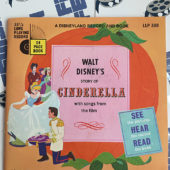 Walt Disney’s Story of Cinderella with Songs from the Film 24 Page Book and Record (1965) 84009