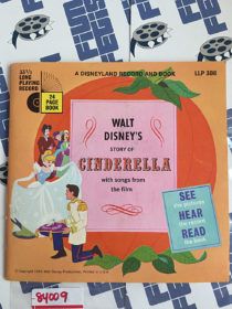 Walt Disney’s Story of Cinderella with Songs from the Film 24 Page Book and Record (1965) 84009