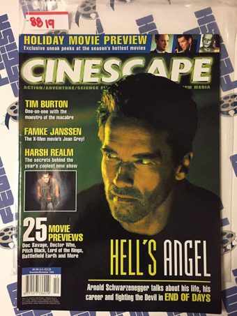 Cinescape Magazine (Nov/Dec 1999) Arnold Schwarzenegger, Tim Burton, Famke Janssen, Harsh Realm