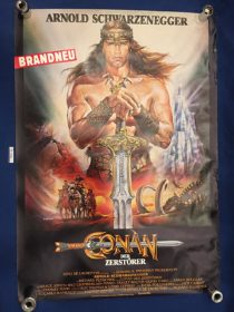 Conan the Destroyer 24 x 33 inch Original German Movie Poster (1984) [9330]