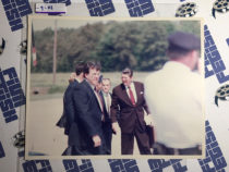 Set of Two Original Photos: Air Force One and President Ronald Reagan [9111]