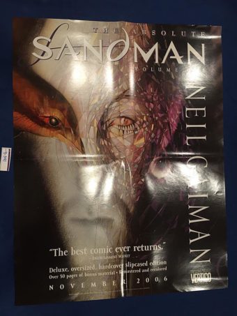 Neil Gaiman’s The Absolute Sandman Volume One 17×22 inch Promotional Poster (2006)