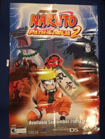 Shonen Jump Naruto: Path of the Ninja 2 Nintendo DS 24×36 inch Promotional Poster (2008) [9336]