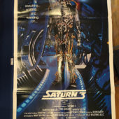 Saturn 3 Original 27×41 inch Movie Poster (1980) Farrah Fawcett, Kirk Douglas [9369]