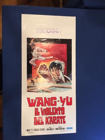 RARE Knight Errant (Wang Yu Il Violento Del Karate) 13×27 inch Original Italian Insert Movie Poster (1973)