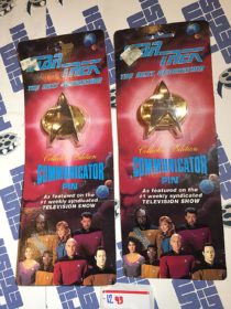 Star Trek: The Next Generation Collector’s Edition Communicator Pin Set of 2 (1993)