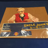 Uncle John’s Syrup Advertising Store 15 x 18 inch Sign Display